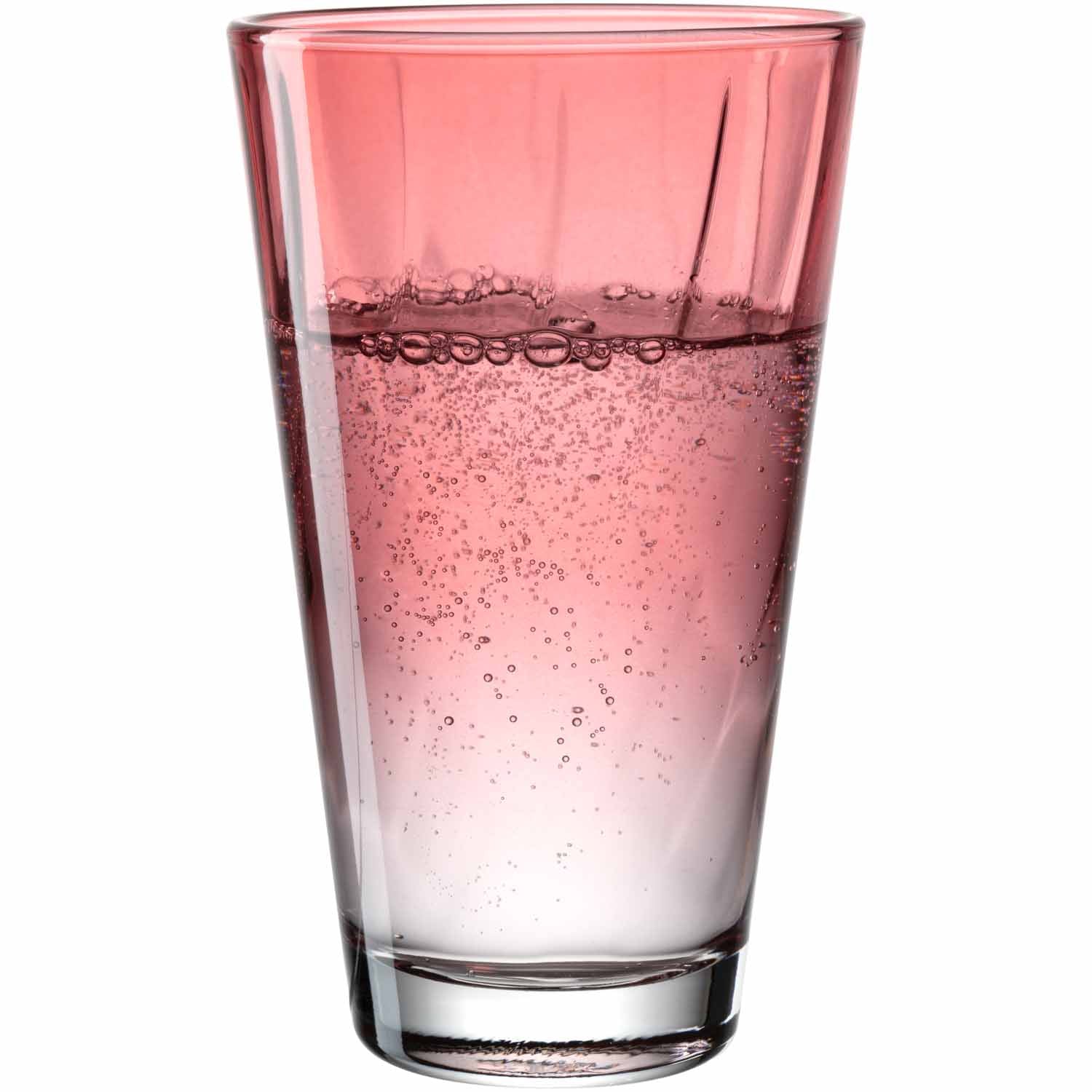 Trinkglas TWIST 300ml rot 4er-Set
