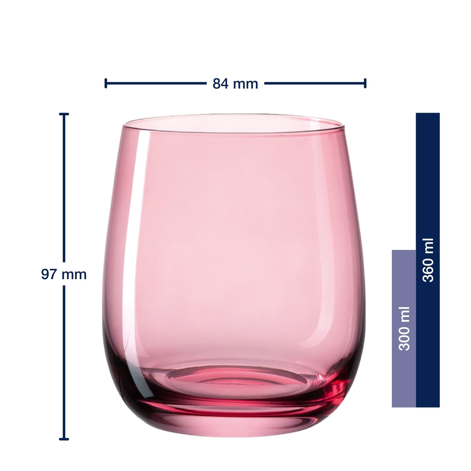 Trinkglas SORA 360 ml 6er-Set