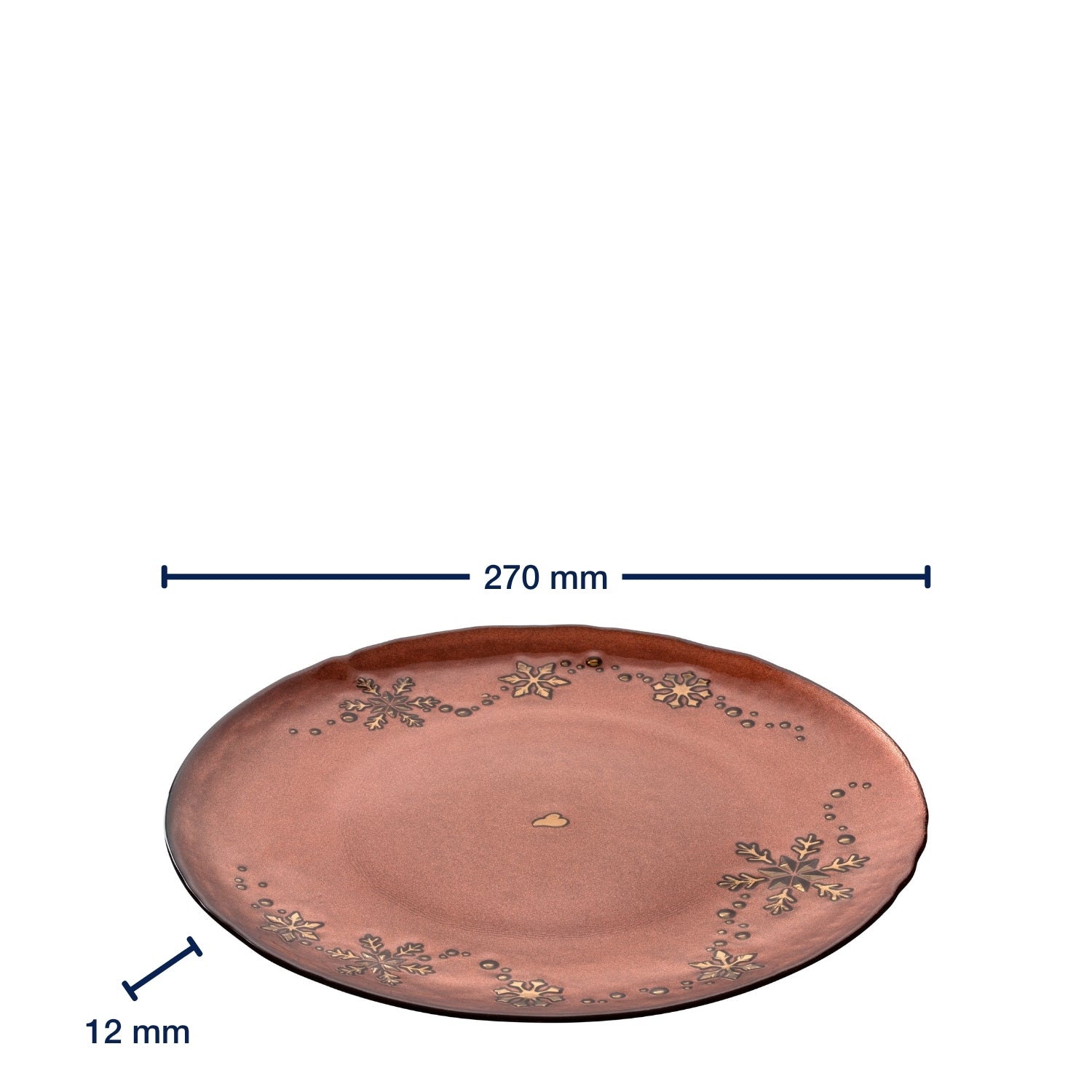 Teller 27cm rot AUTENTICO