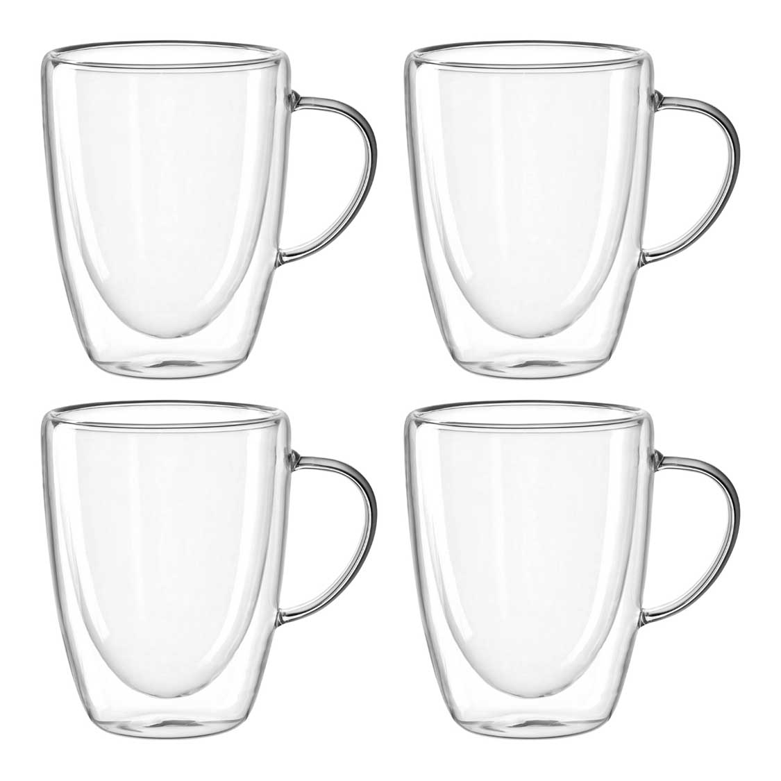 Doppelwandtasse DUO 300 ml 4er-Set – LEONARDO
