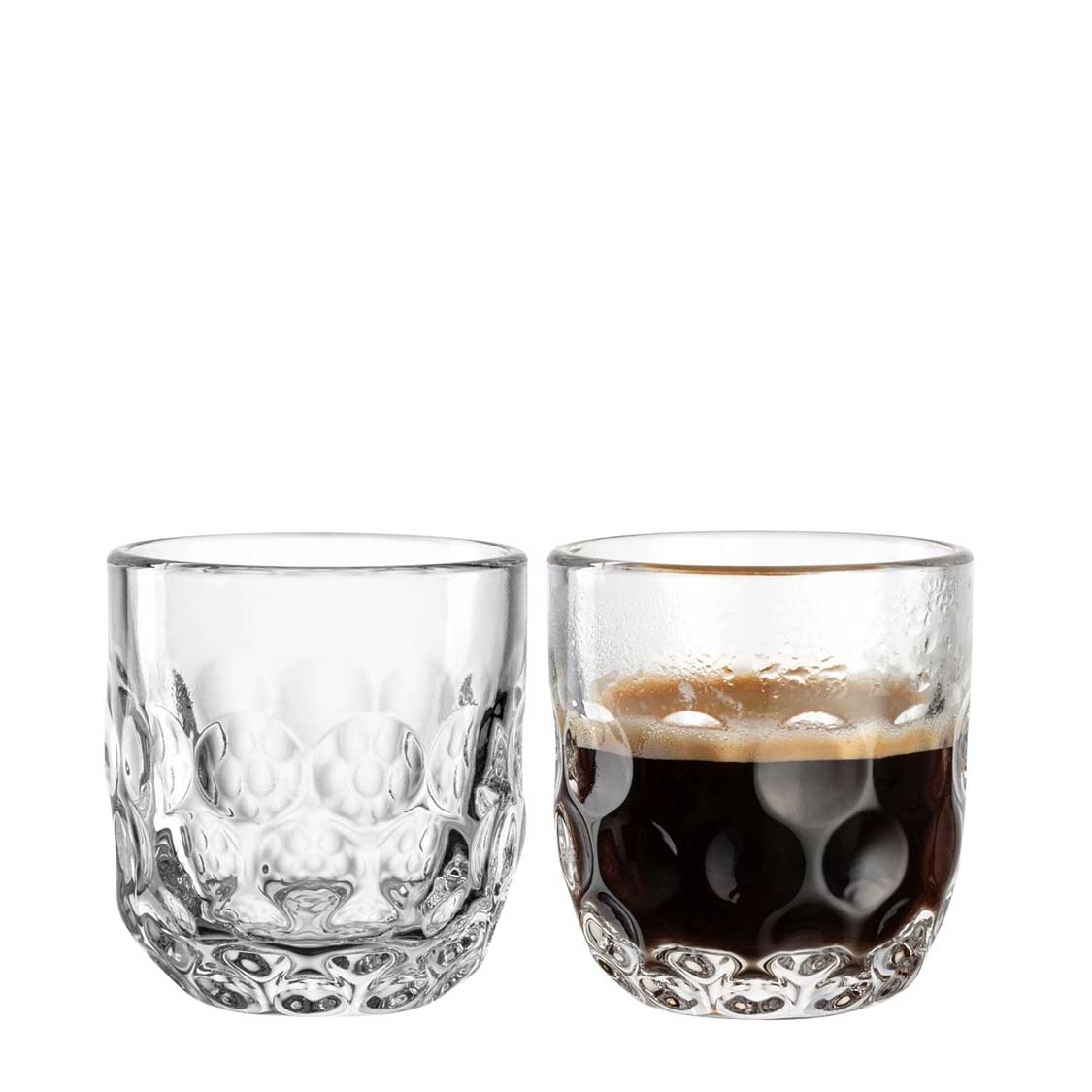 Espressoglas GOCCE 60ml 1. Variante 2er-Set – LEONARDO