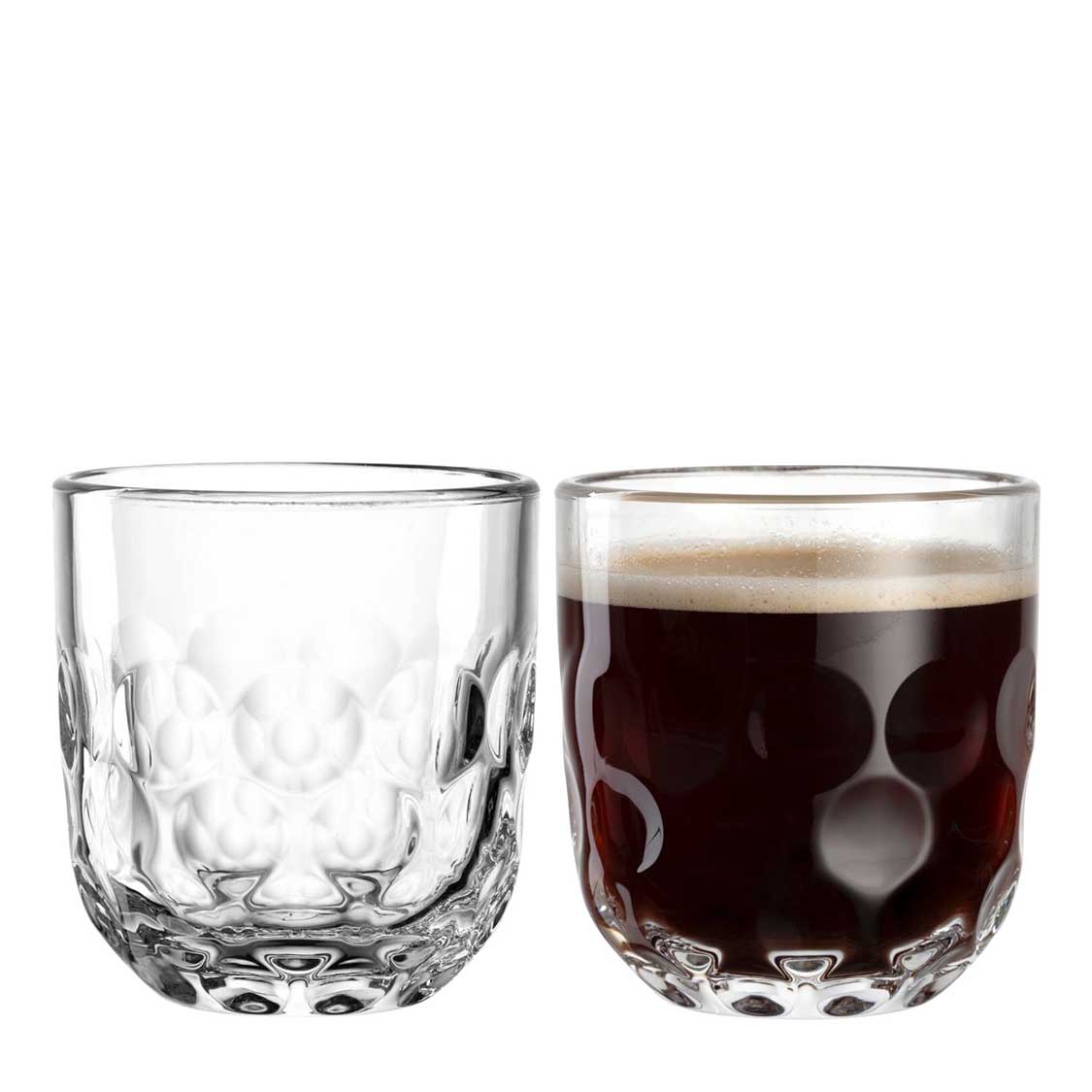Kaffeeglas GOCCE 220ml 1. Variante 2er-Set – LEONARDO