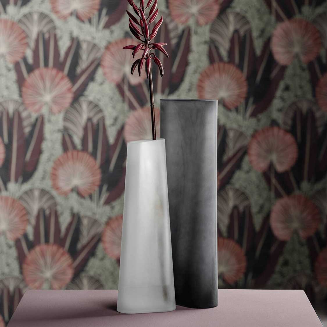 Vase TURNO 34 cm satiniert
