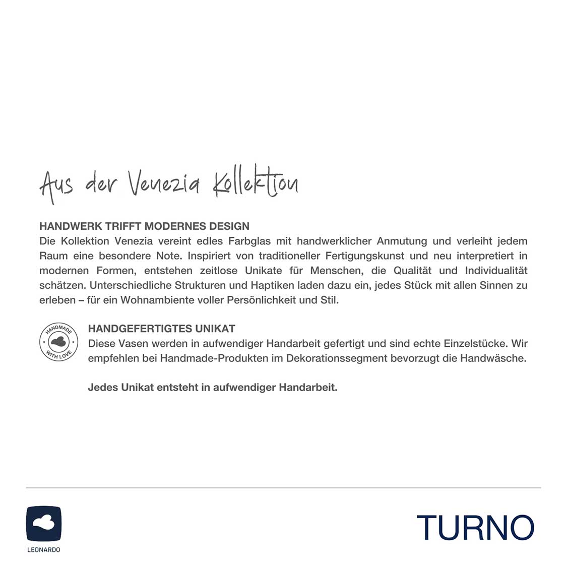 Vase TURNO 34 cm satiniert