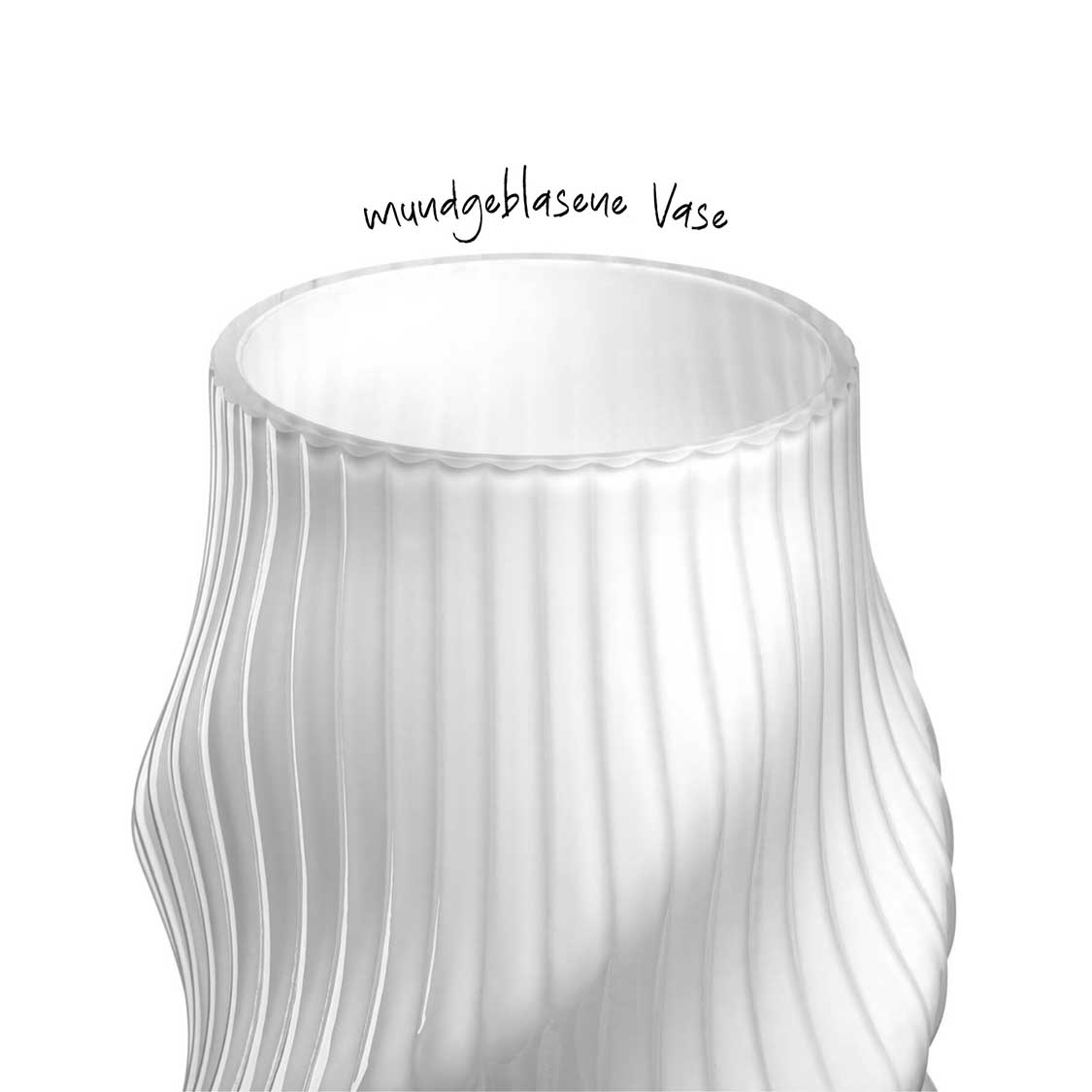 Vase VERDI 30 cm weiß