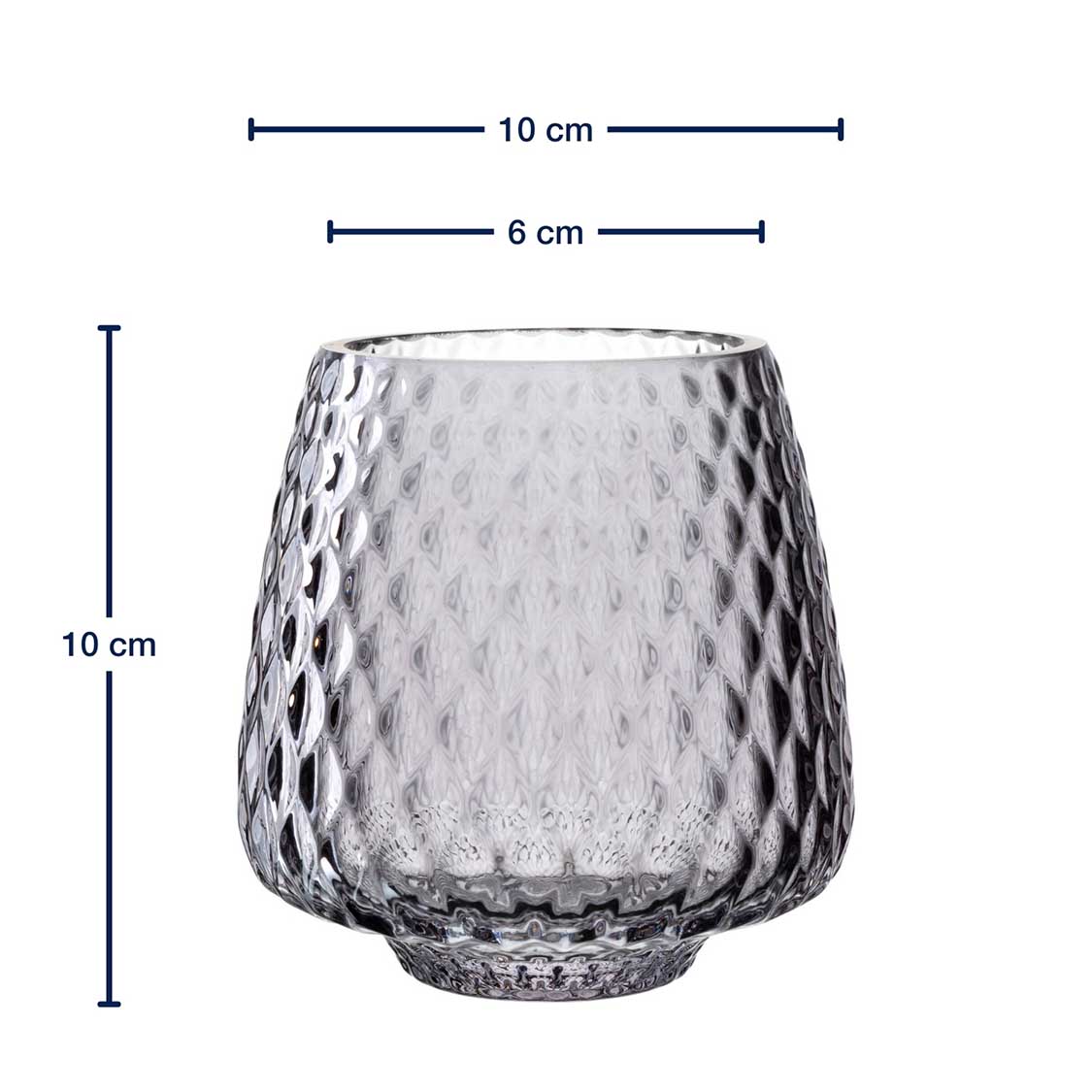 Tischlicht GIULIA 10 cm grau