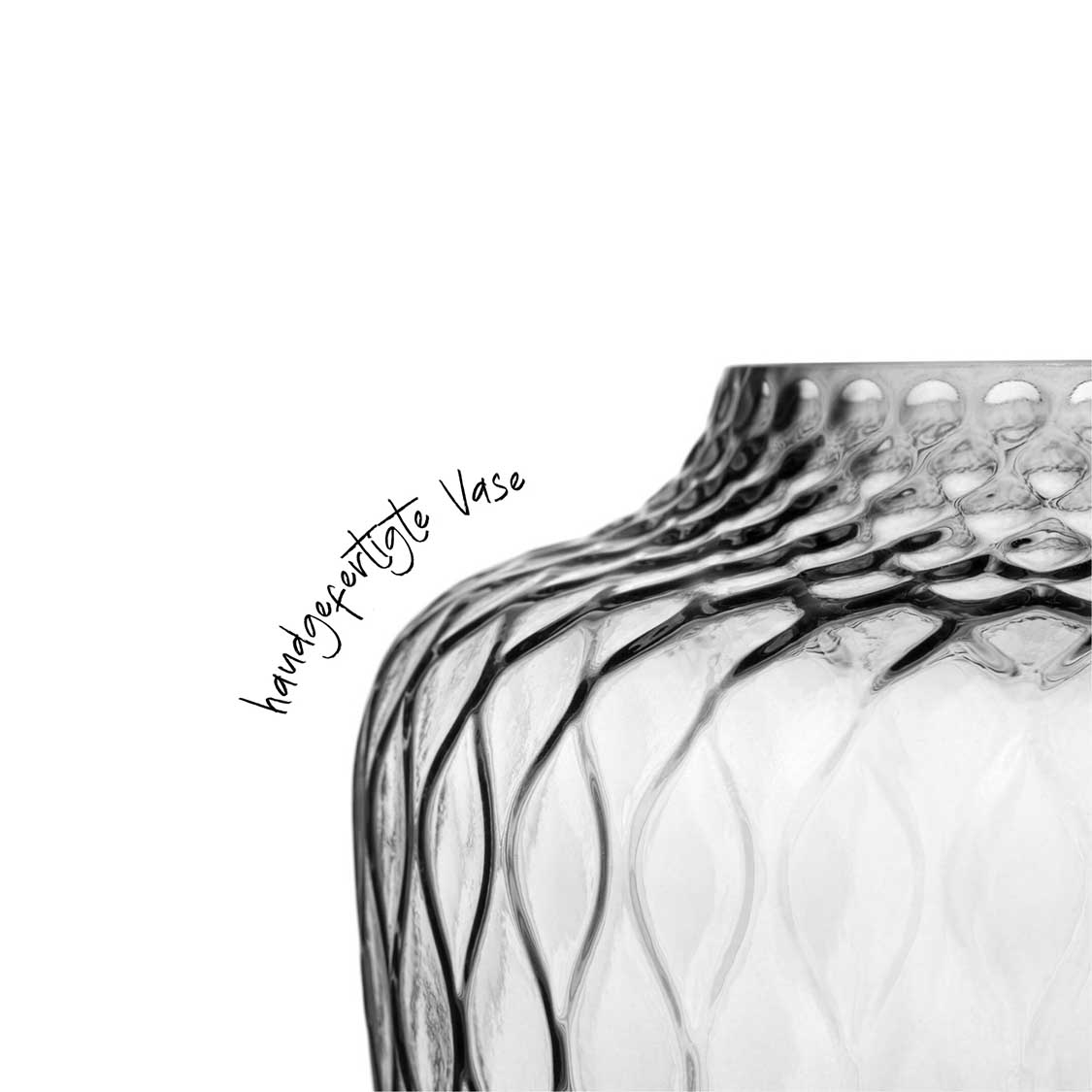 Vase GIULIA 20 cm grau