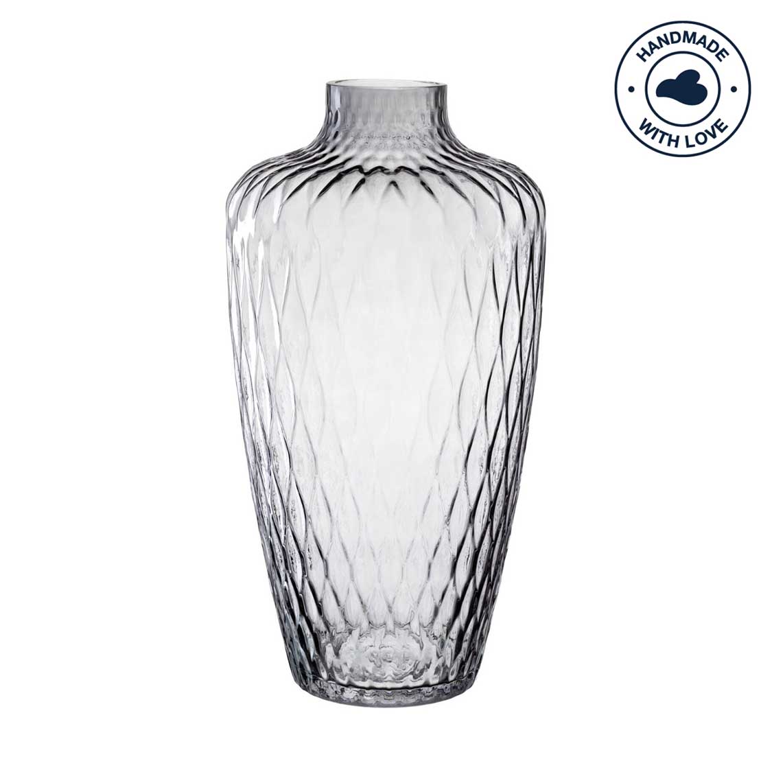 Vase GIULIA 38 cm grau