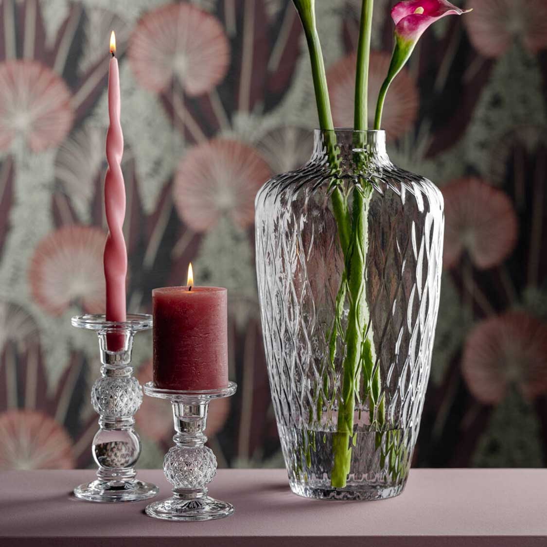 Vase GIULIA 38 cm grau