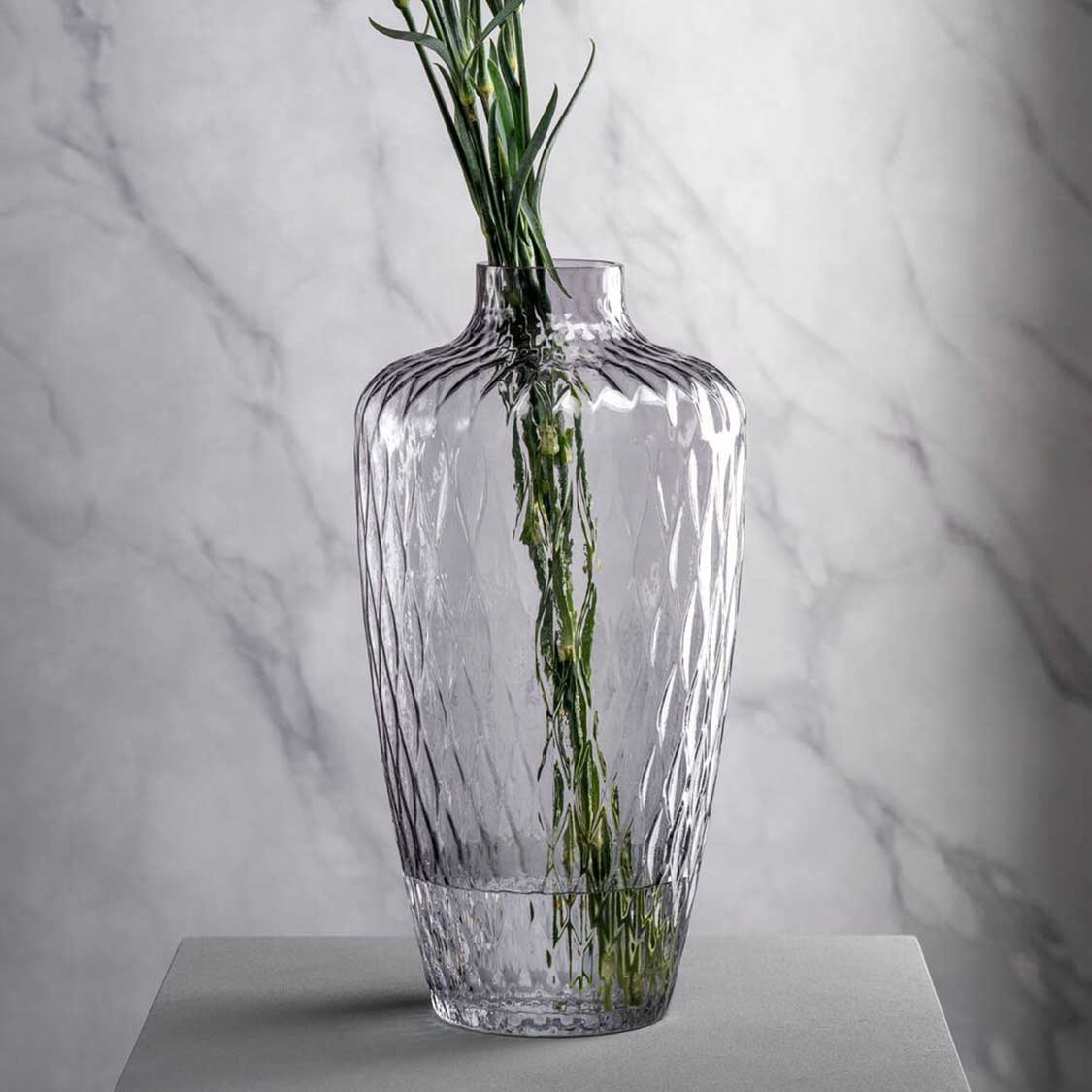 Vase GIULIA 38 cm grau
