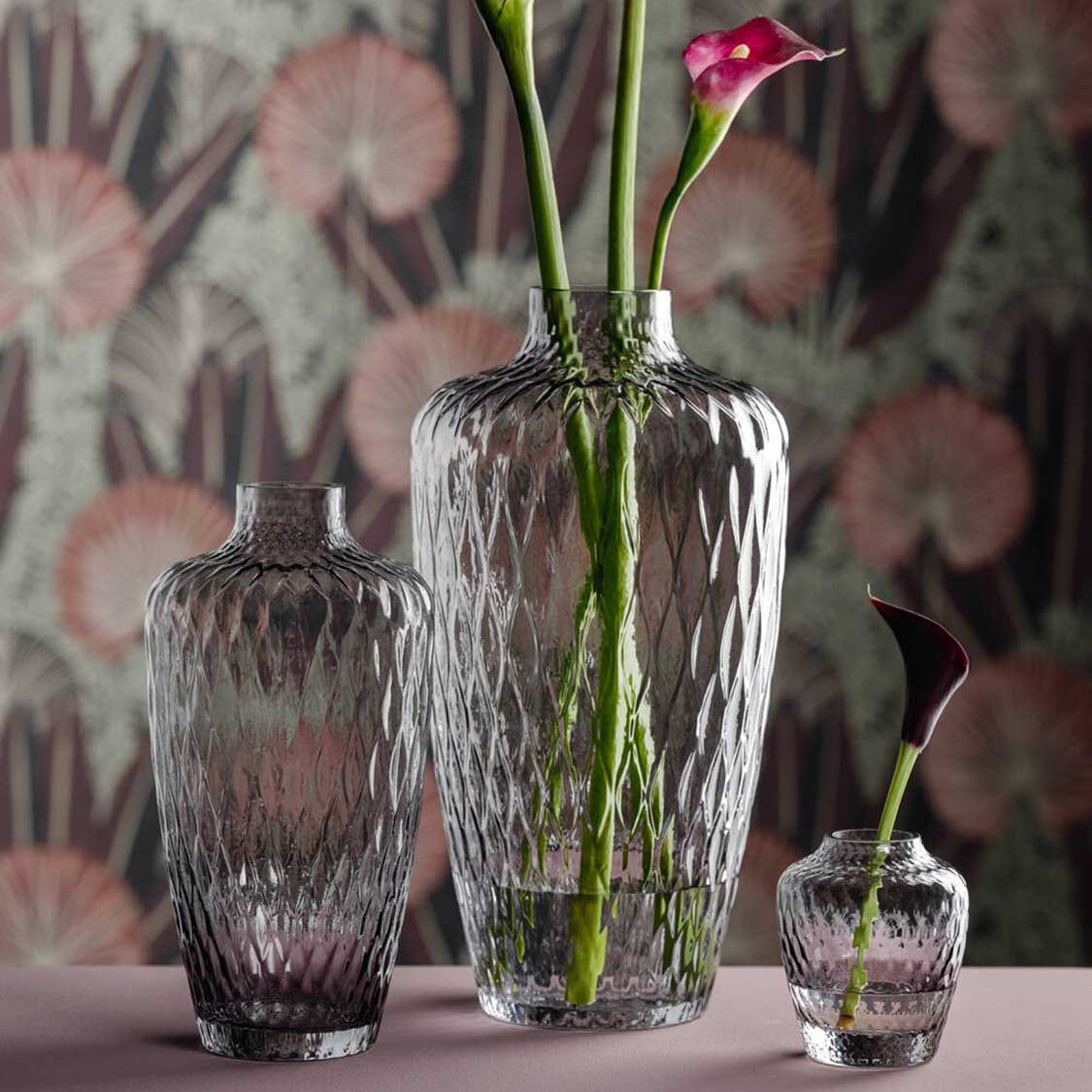 Vase GIULIA 38 cm grau