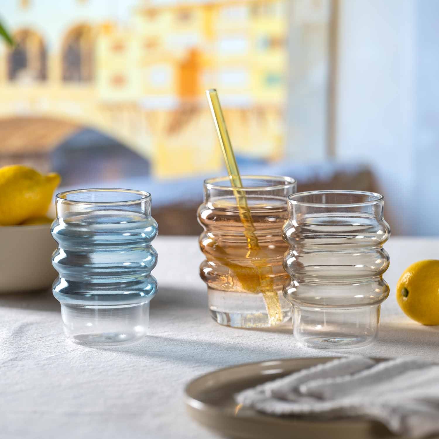 Trinkglas SOLE 440 ml apricot 2er-Set
