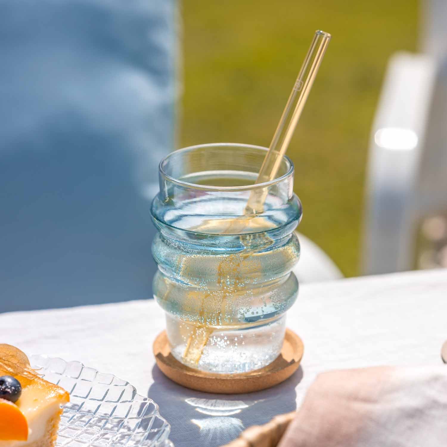 Trinkglas SOLE 440 ml blau 2er-Set