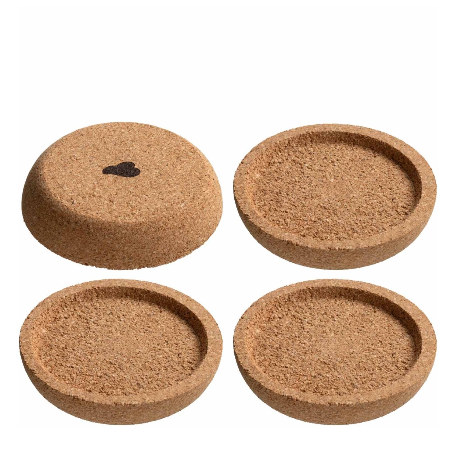 Korkuntersetzer GOCCE 6 cm 4er-Set