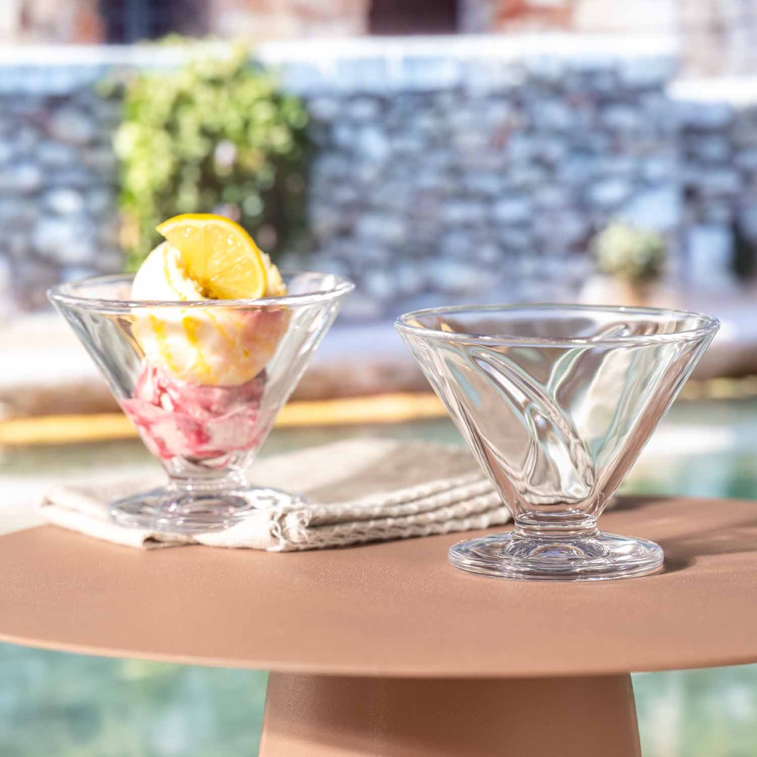 Eisschale aus Glas CONO 270 ml 4er-Set