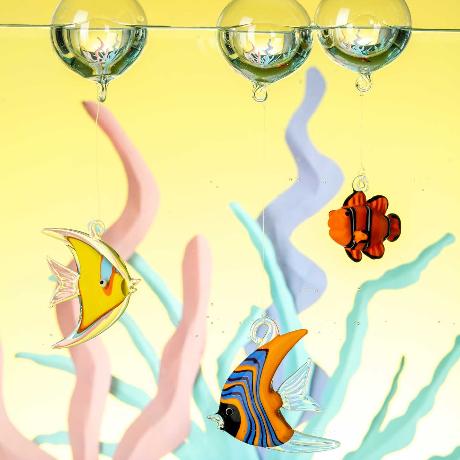 Clownfisch Delfin Fisch MARE 3er-Set
