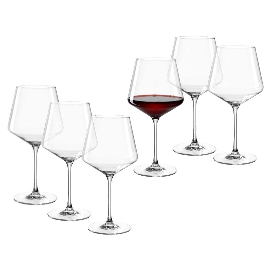 Burgunderglas PUCCINI 730 ml 6er-Set – LEONARDO