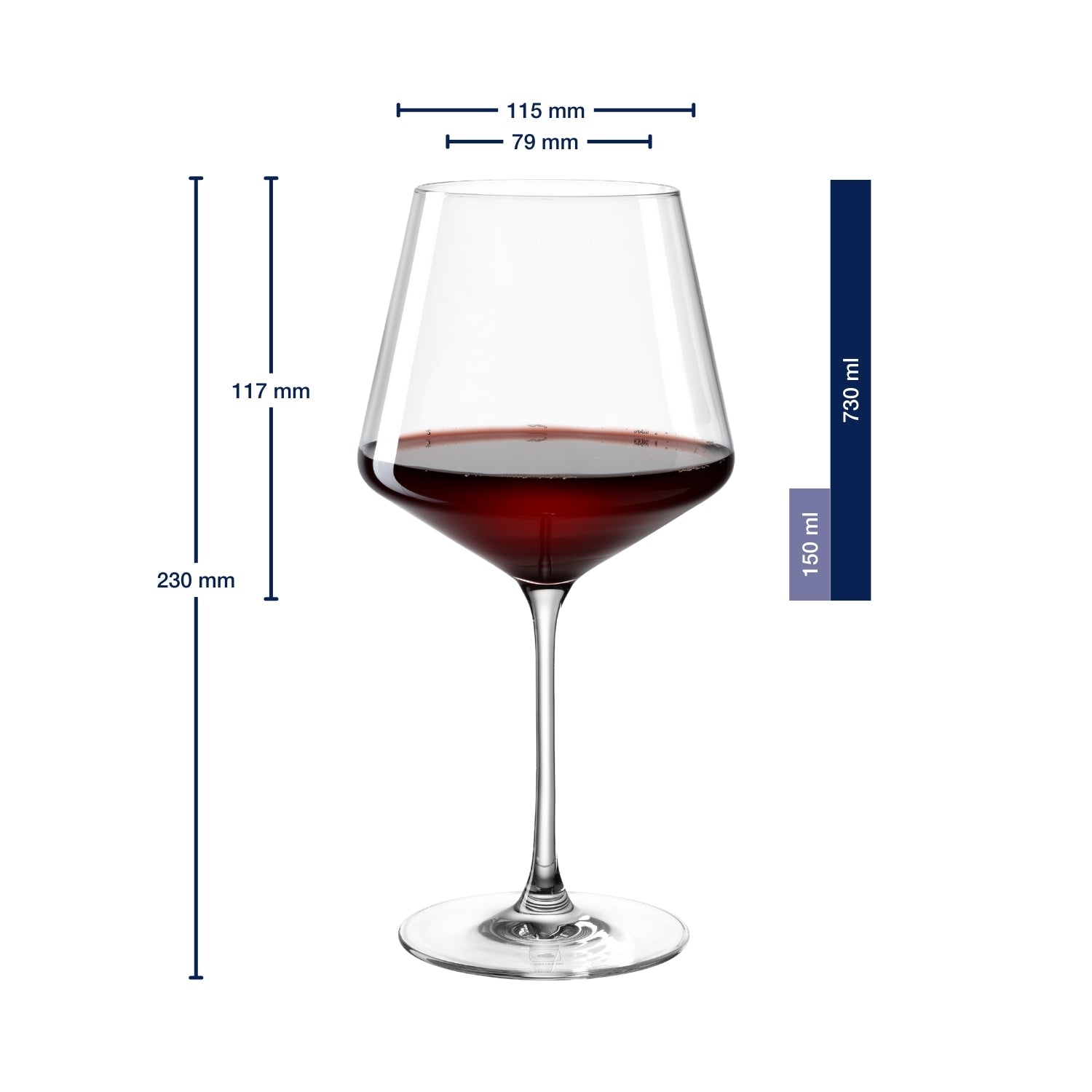 Burgunderglas PUCCINI 730 ml 6er-Set