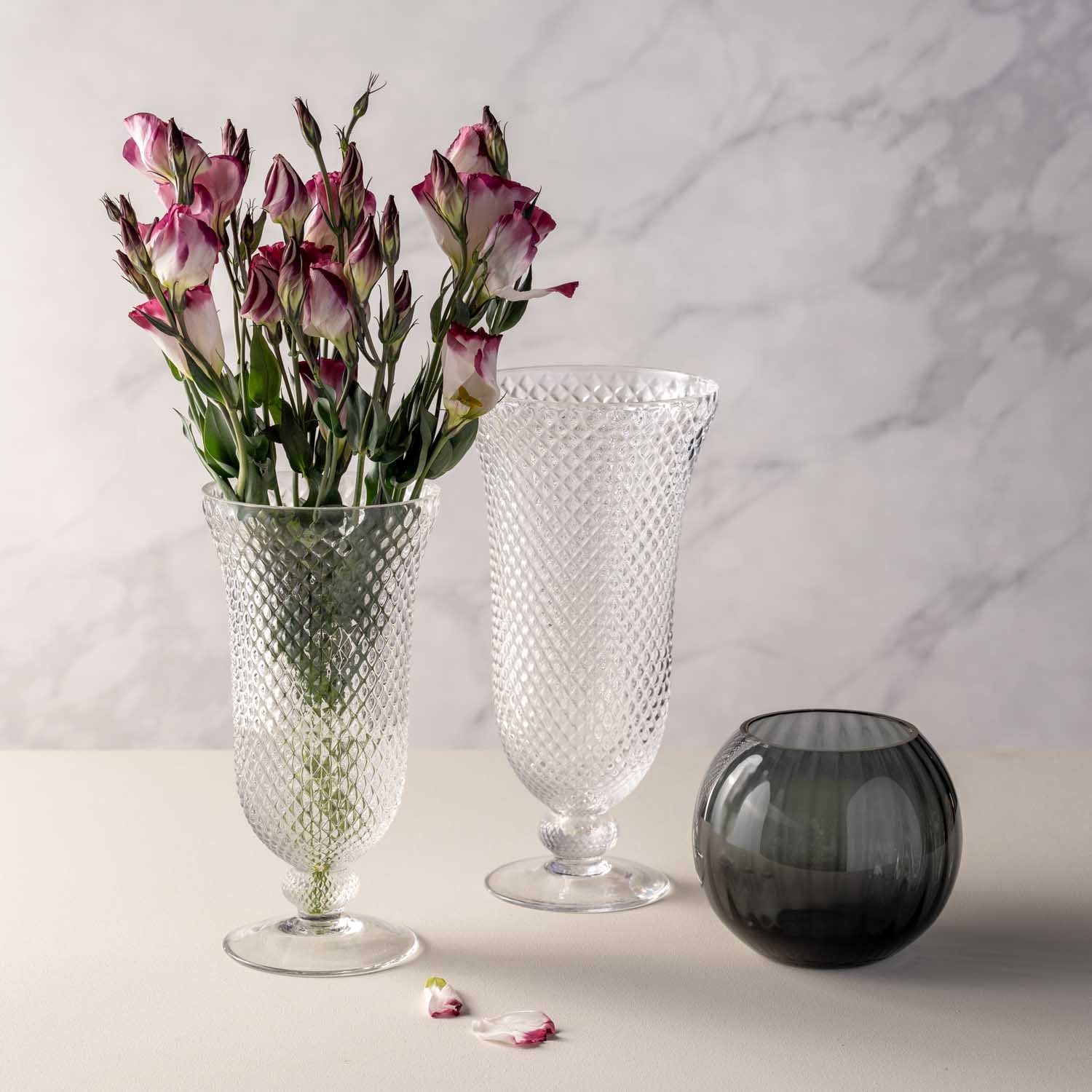 Vase auf Fuß POESIA 35 cm