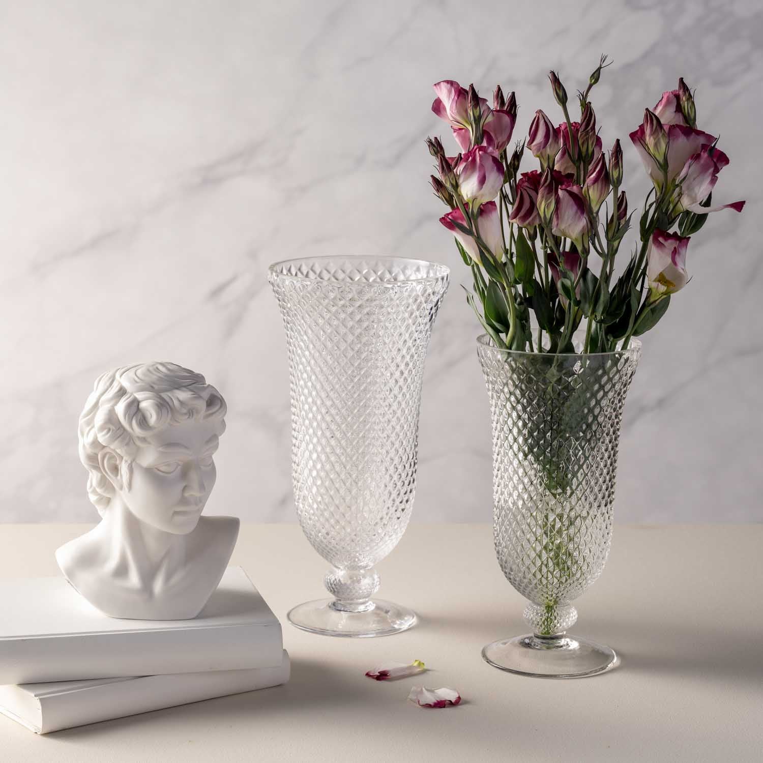 Vase auf Fuß POESIA 35 cm
