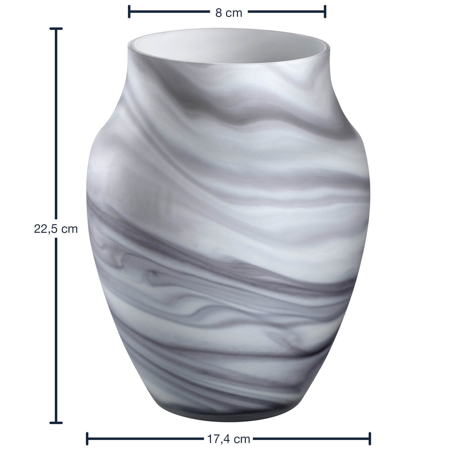 Vase POESIA 23 cm Marmoroptik