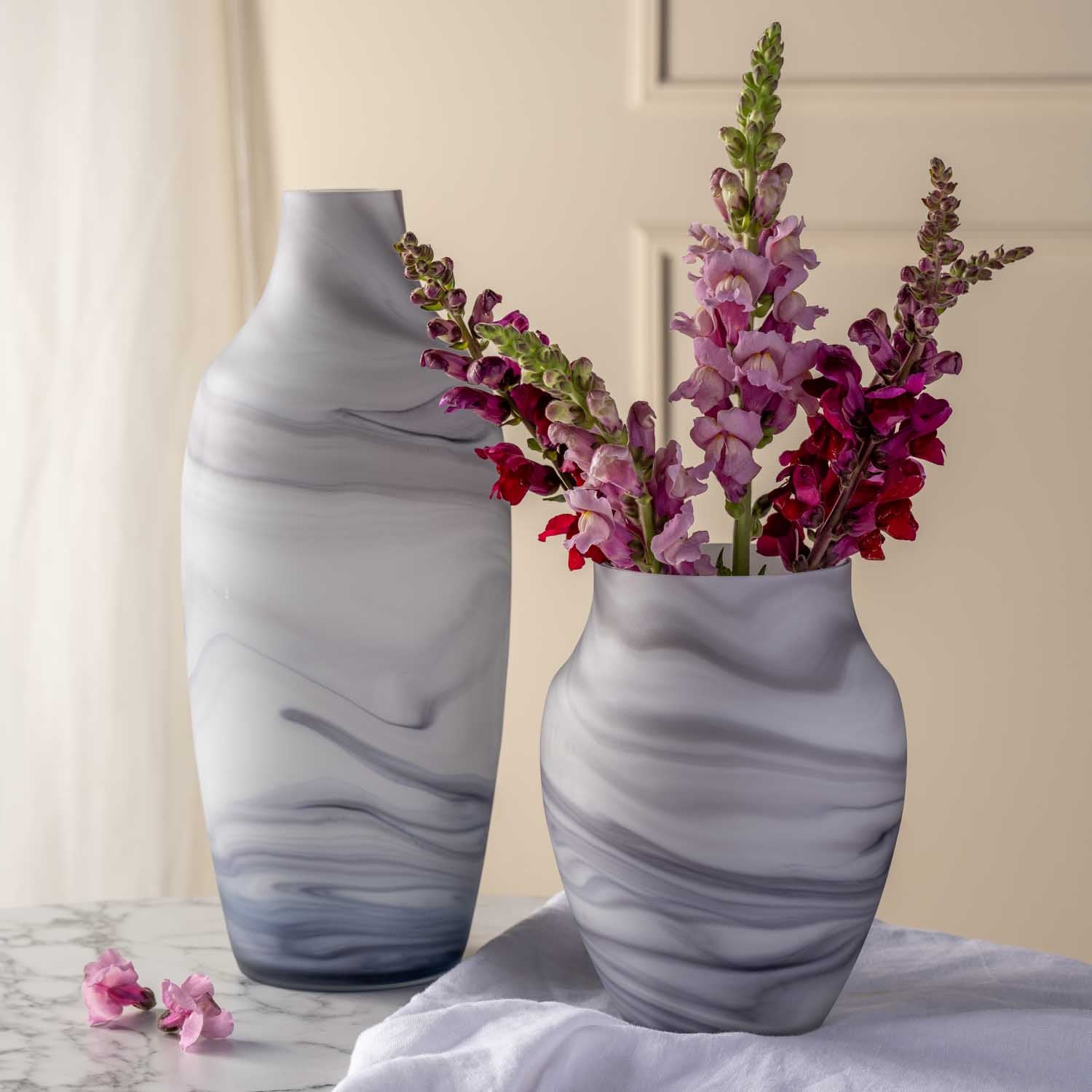 Vase POESIA 40 cm Marmoroptik