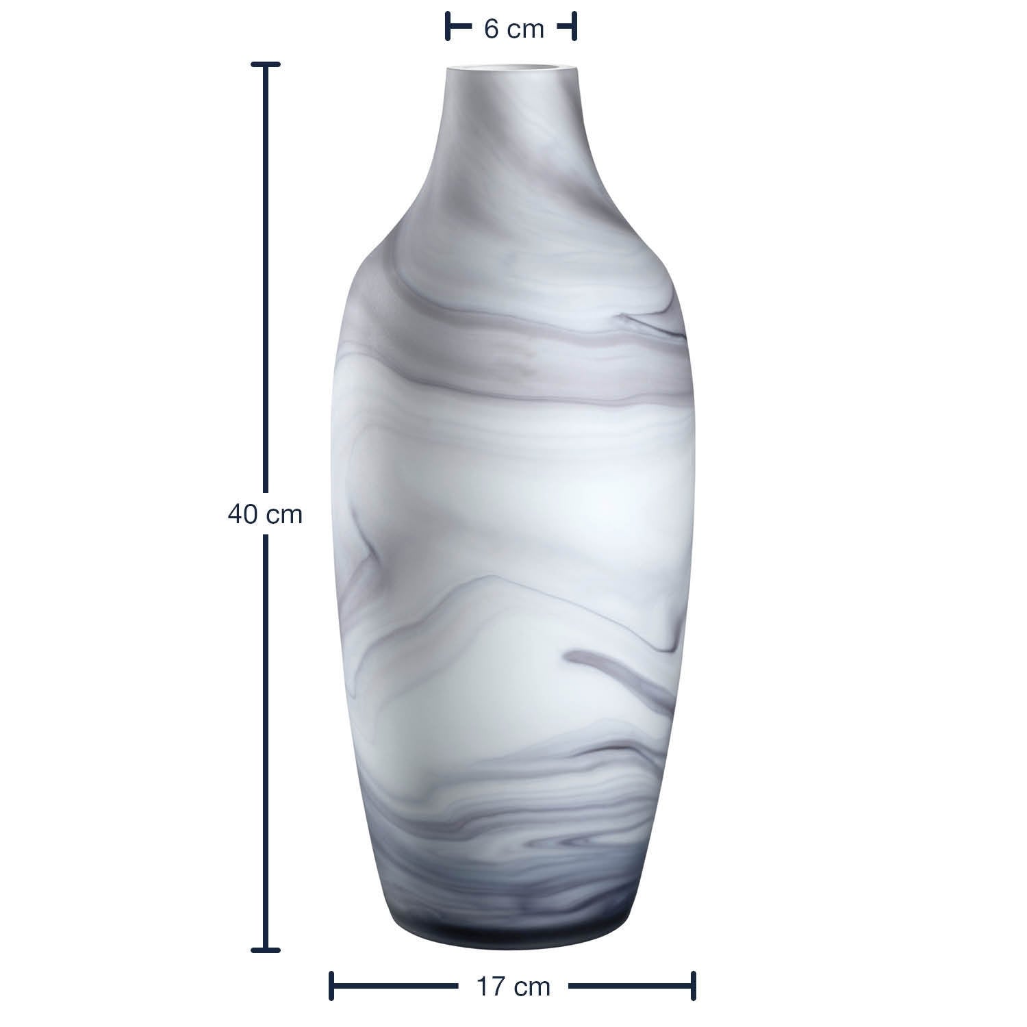 Vase POESIA 40 cm Marmoroptik