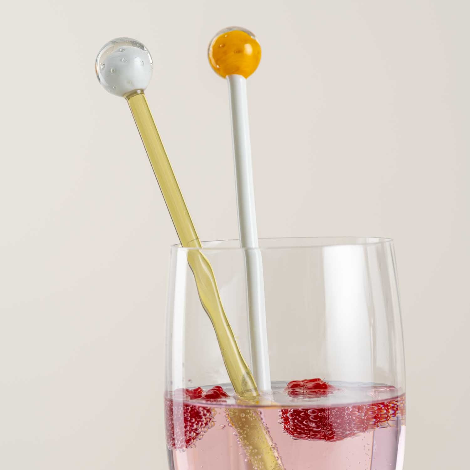 Rührer POESIA 20 cm orange/weiß 4er-Set