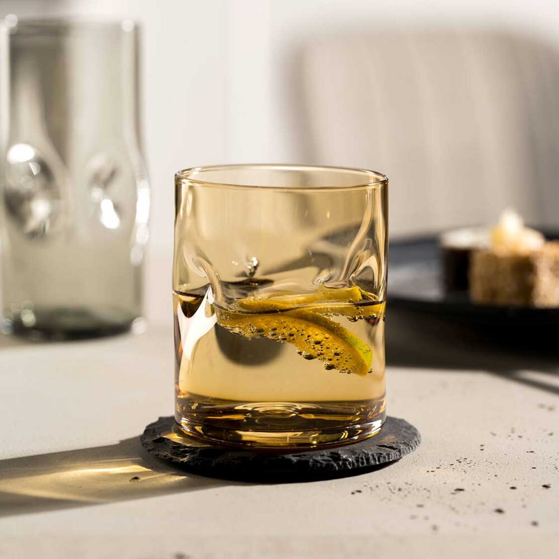 Trinkglas VESUVIO 300 ml amber 4er-Set