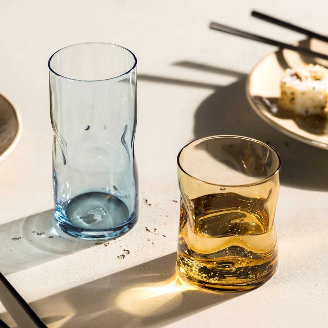 Trinkglas VESUVIO 300 ml amber 4er-Set