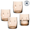 Trinkglas VESUVIO 300 ml braun 4er-Set