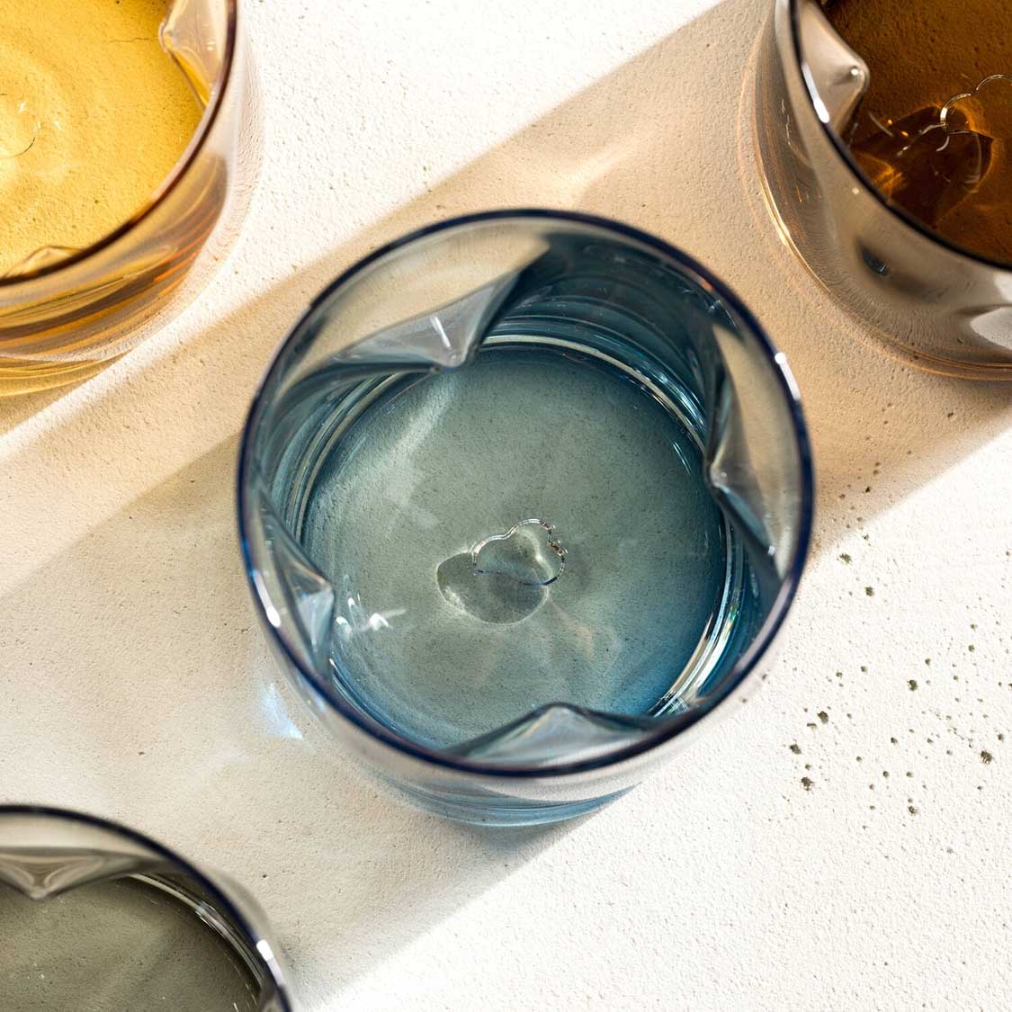 Trinkglas VESUVIO 300 ml blau 4er-Set