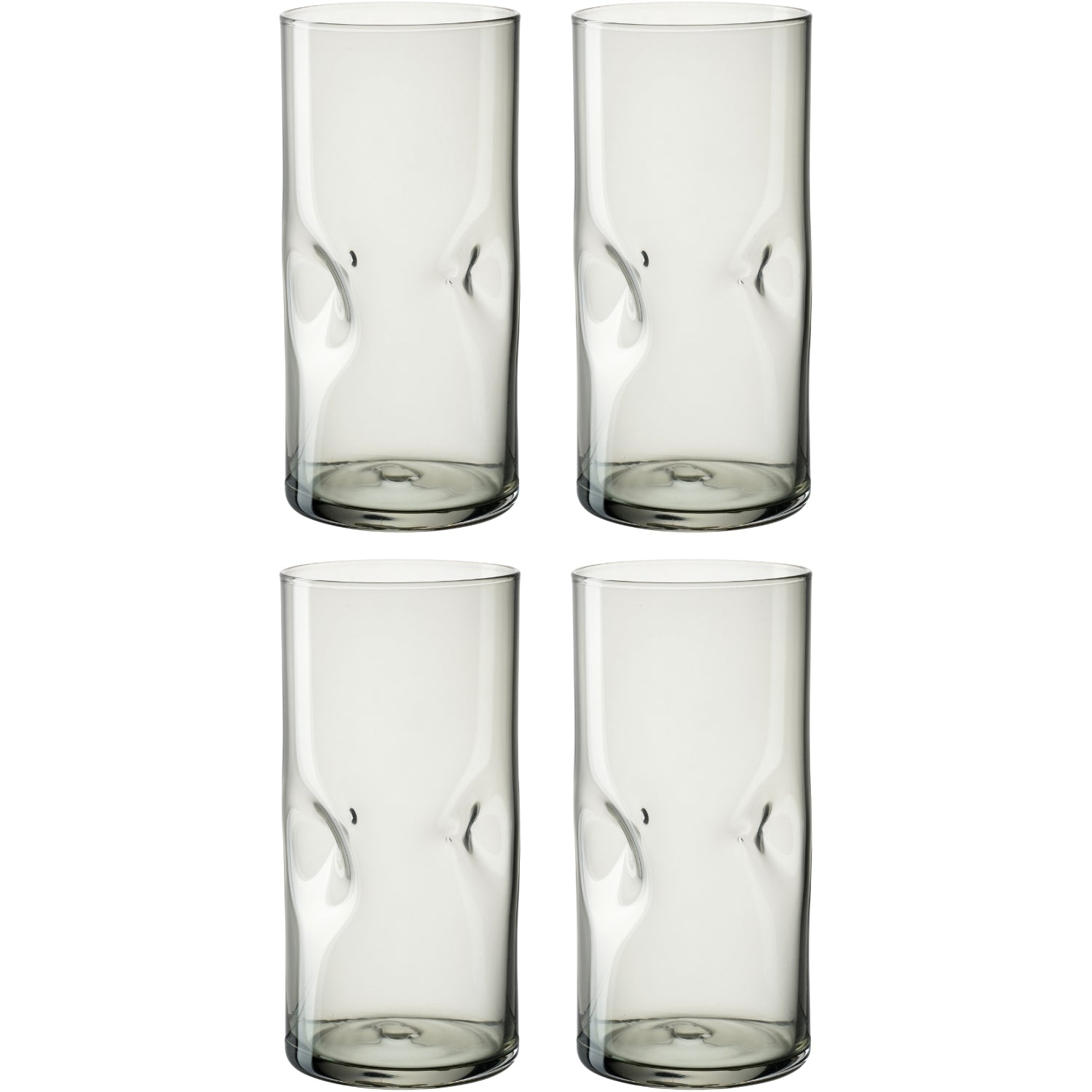 Trinkglas VESUVIO 330 ml grau 4er-Set – LEONARDO