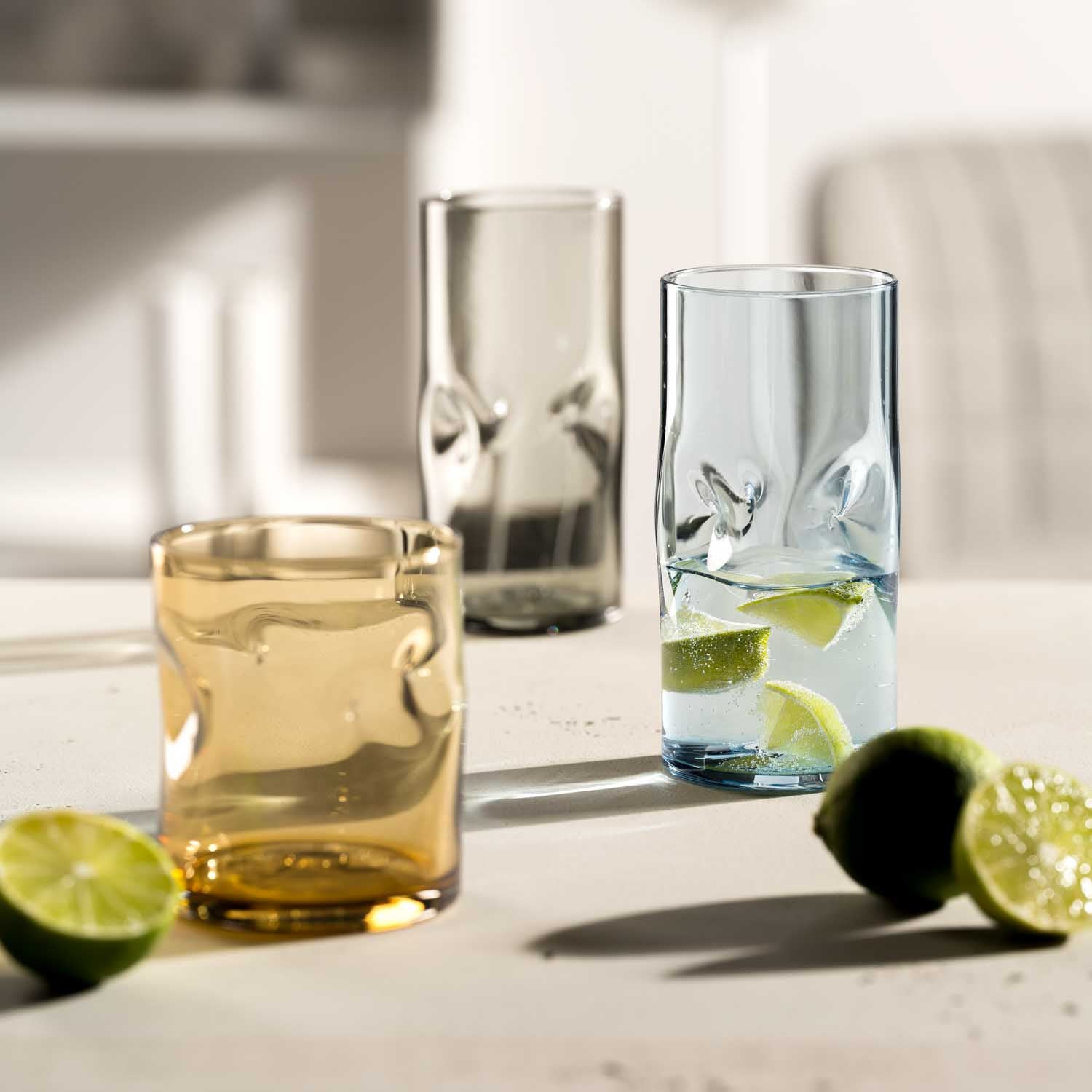 Trinkglas VESUVIO 330 ml 4er-Set farbig