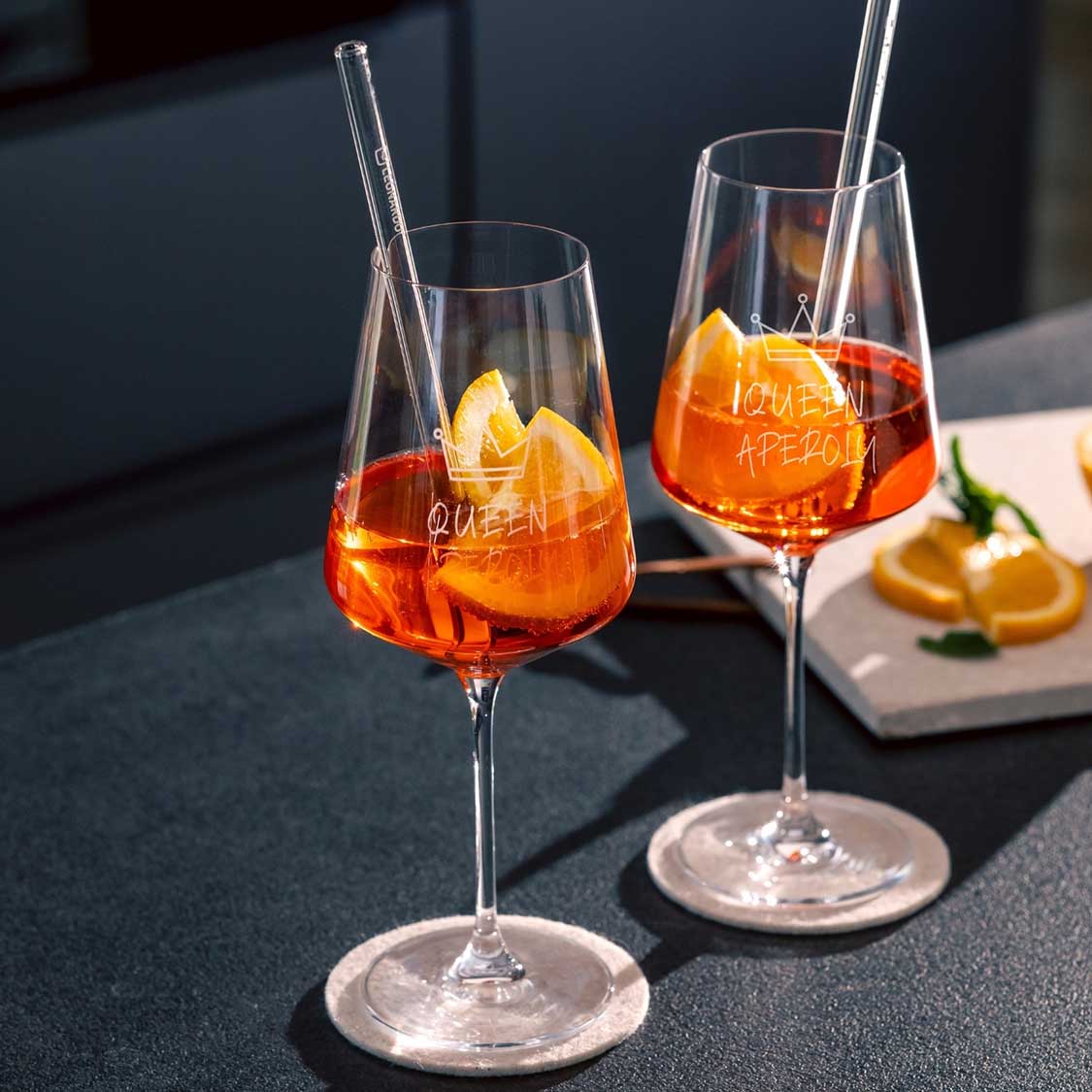 Weißweinglas Geschenkset PUCCINI 5-teilig 560 ml mit persönlicher Gravur