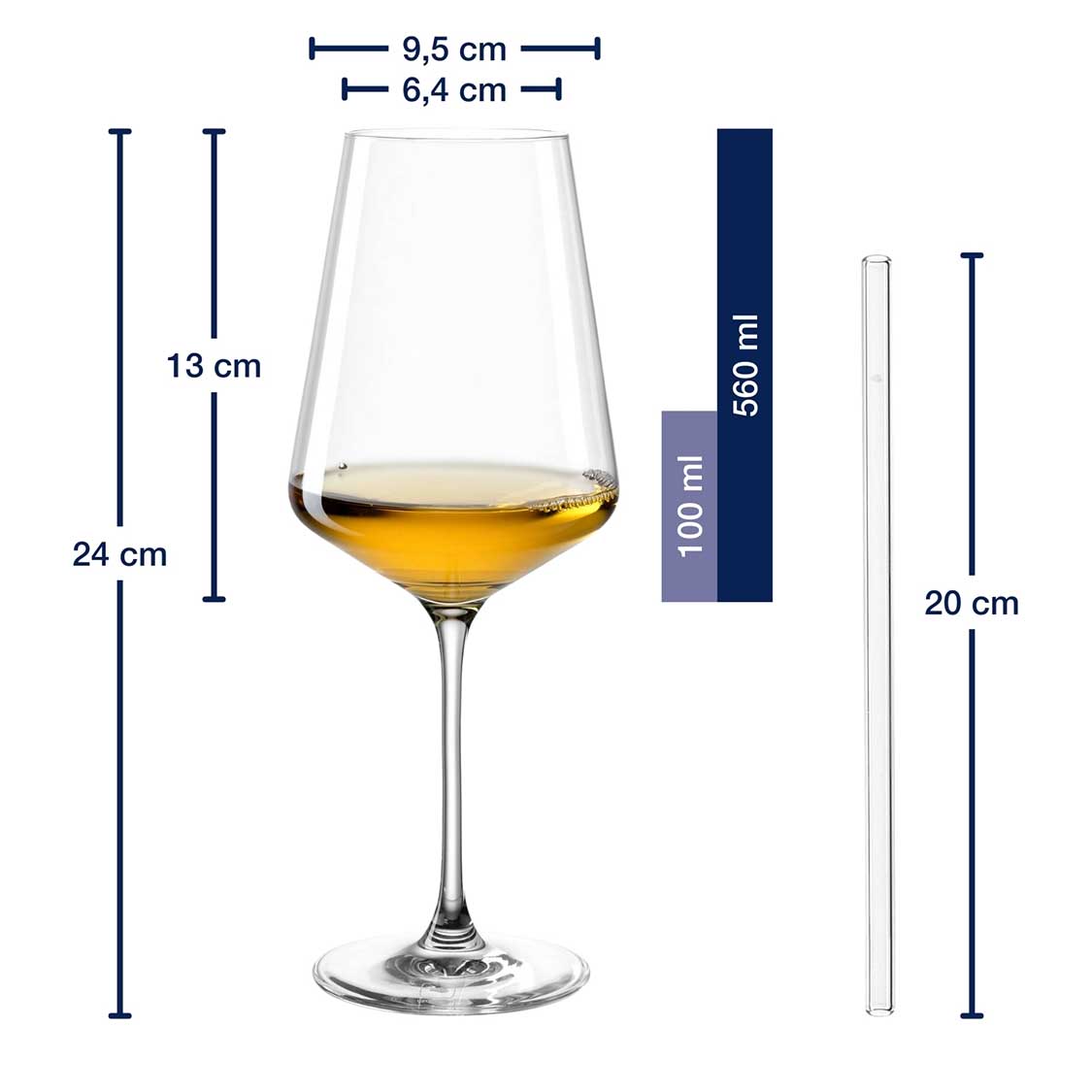 Weißweinglas Geschenkset PUCCINI 5-teilig 560 ml