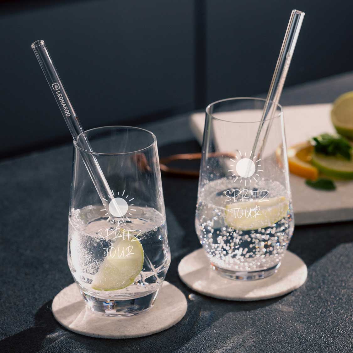Trinkglas Geschenkset PUCCINI 5-teilig 365 ml mit persönlicher Gravur