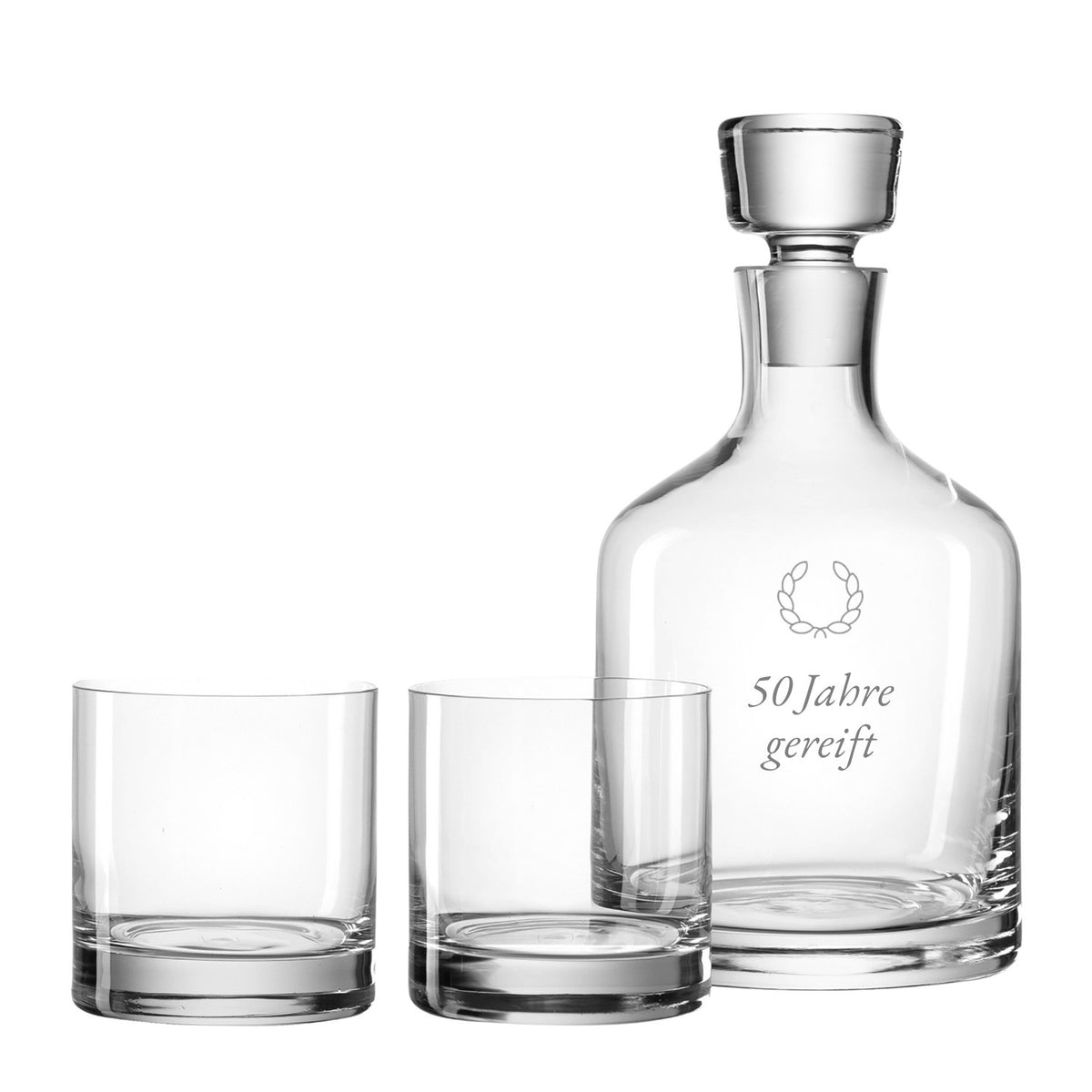 Whiskyset AMBROGIO 3-teilig mit persönlicher Gravur