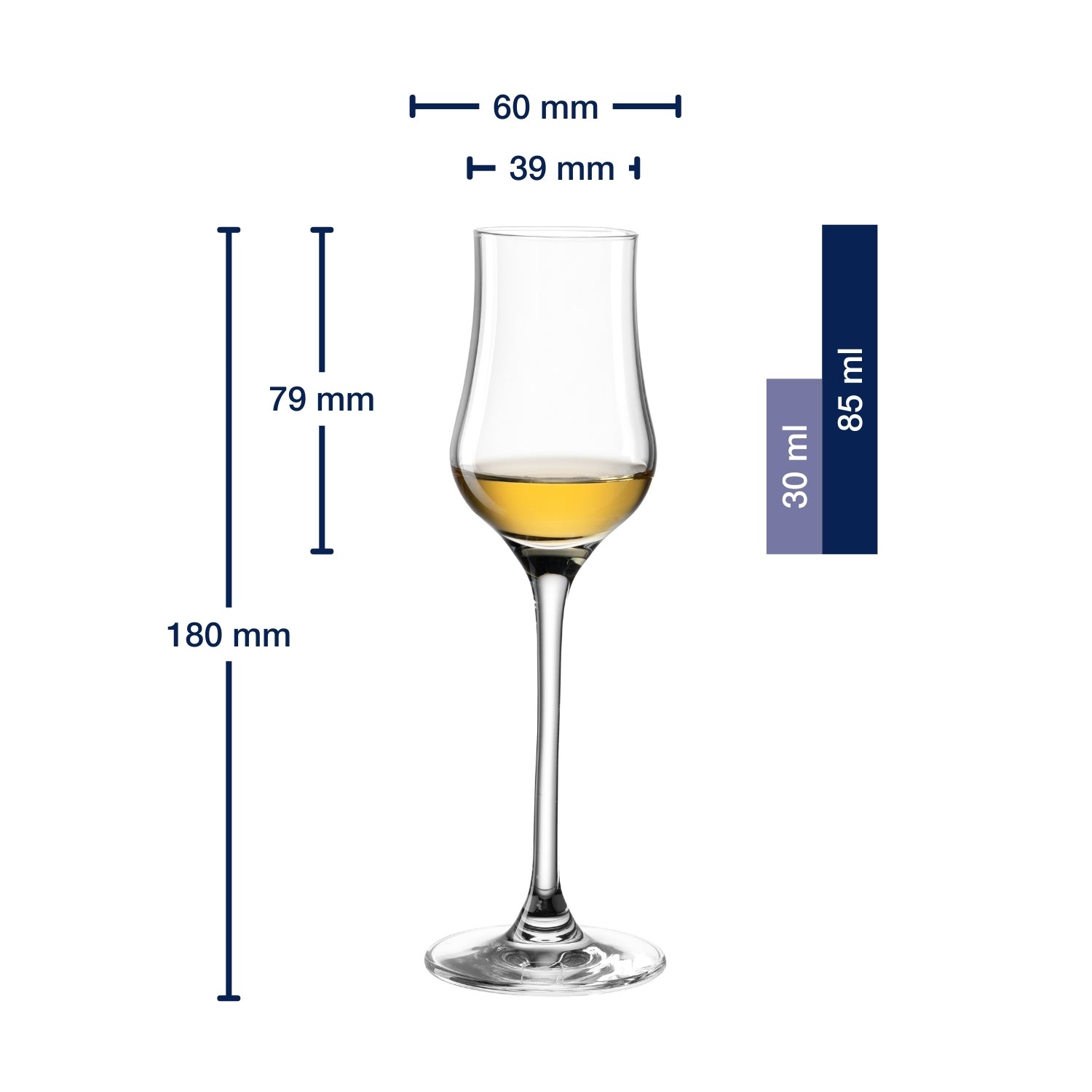 Grappaglas CIAO+ 85 ml mit persönlicher Gravur