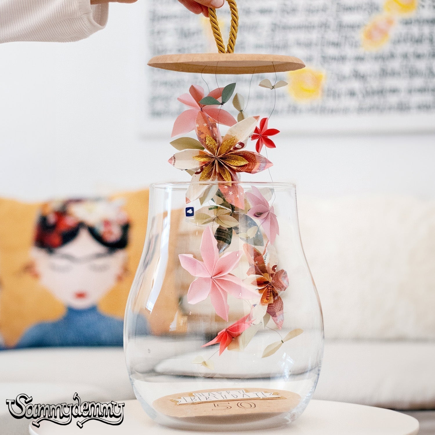 DIY: Blumen-Geldgeschenk zum Geburtstag