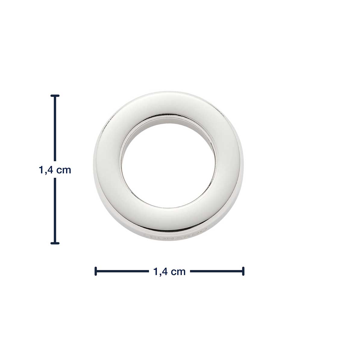 Edelstahlring klein flach
