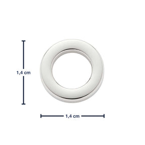 Edelstahlring klein flach