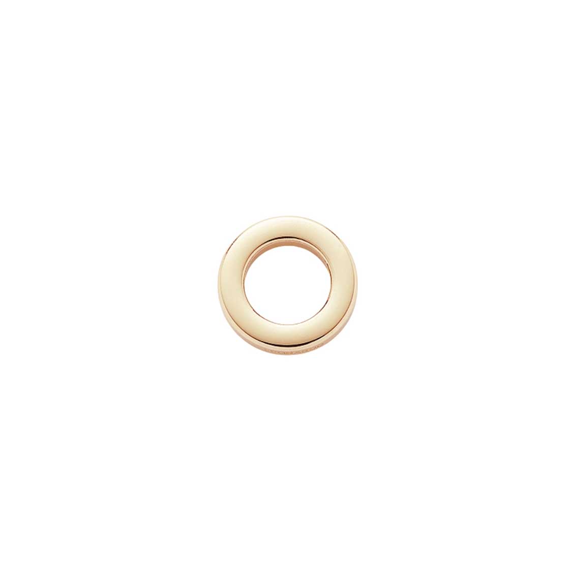Edelstahlring gold klein flach