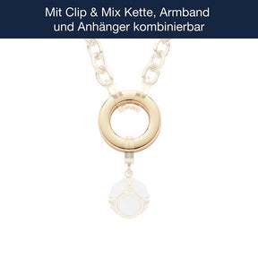 Edelstahlring gold klein flach