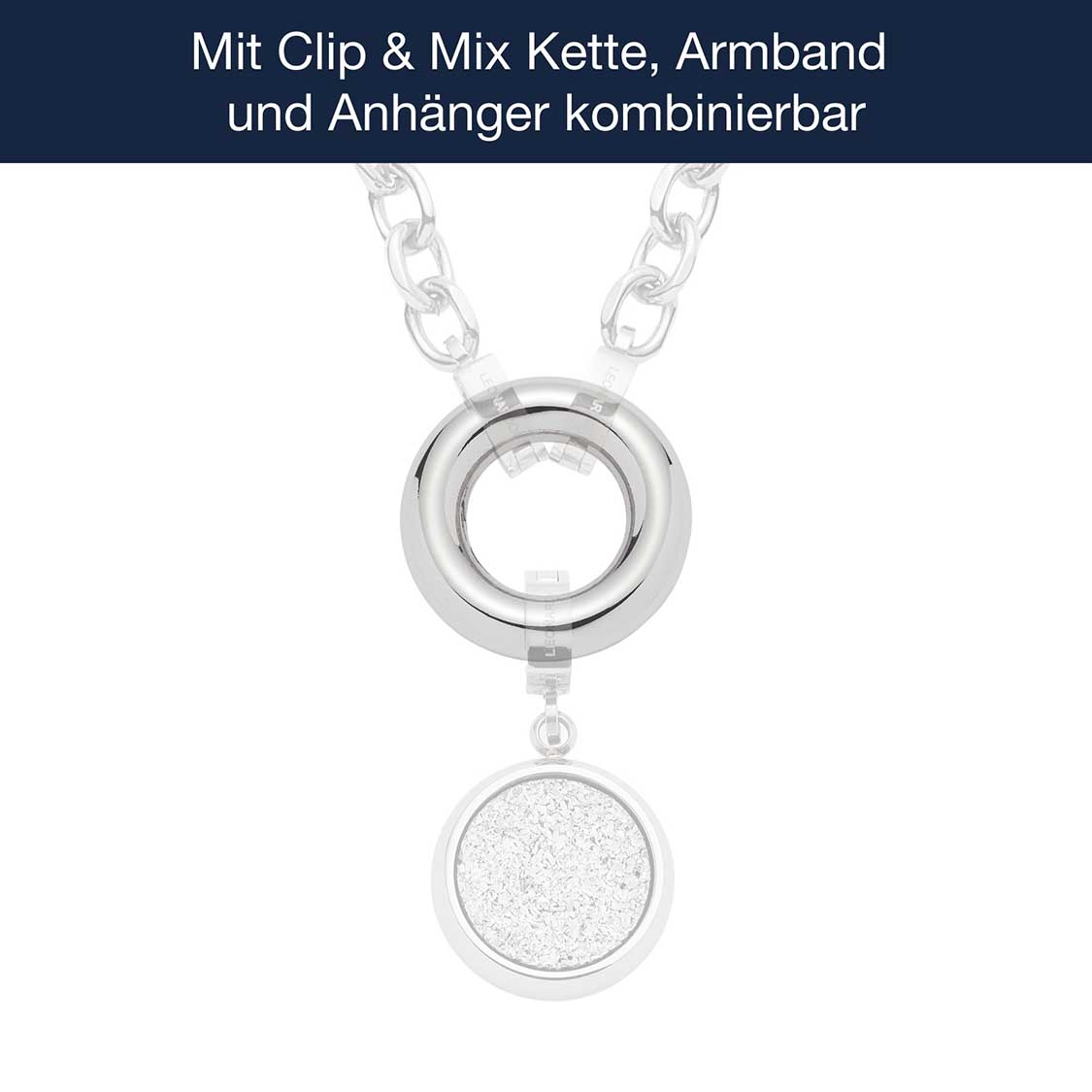 Edelstahlring  BRACCHIALE Clip & Mix