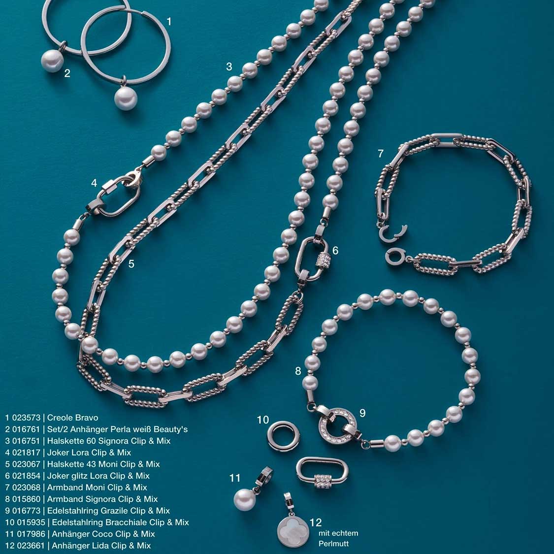 Edelstahlring  BRACCHIALE Clip & Mix