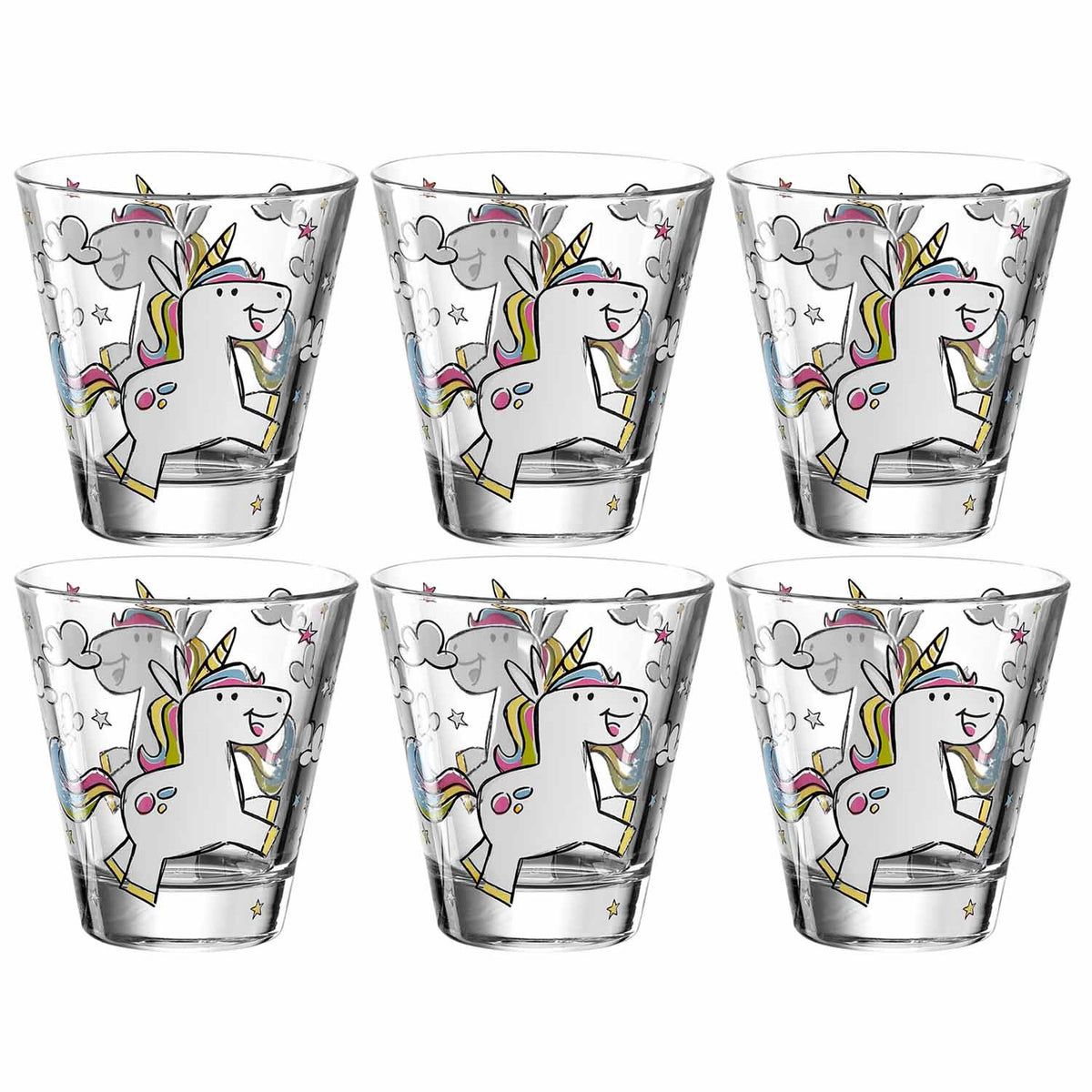 Kinderbecher BAMBINI 6er-Set 215 ml Einhorn