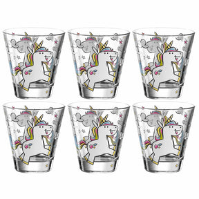 Kinderbecher BAMBINI 215 ml Einhorn 6er-Set