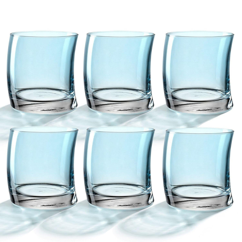 Trinkglas SWING 355ml hellblau 6er-Set – LEONARDO