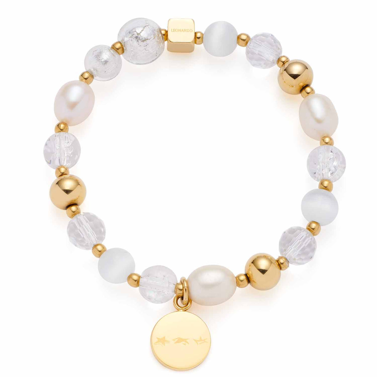 Armband gold Hope mit Cateye- und Glas-Perlen